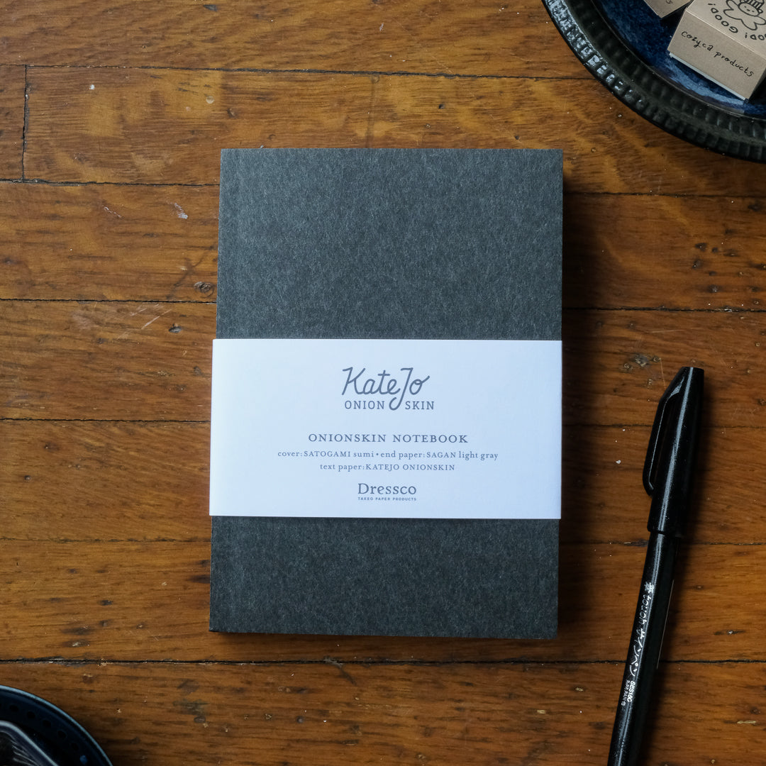Takeo Dressco Onionskin Notebook Black