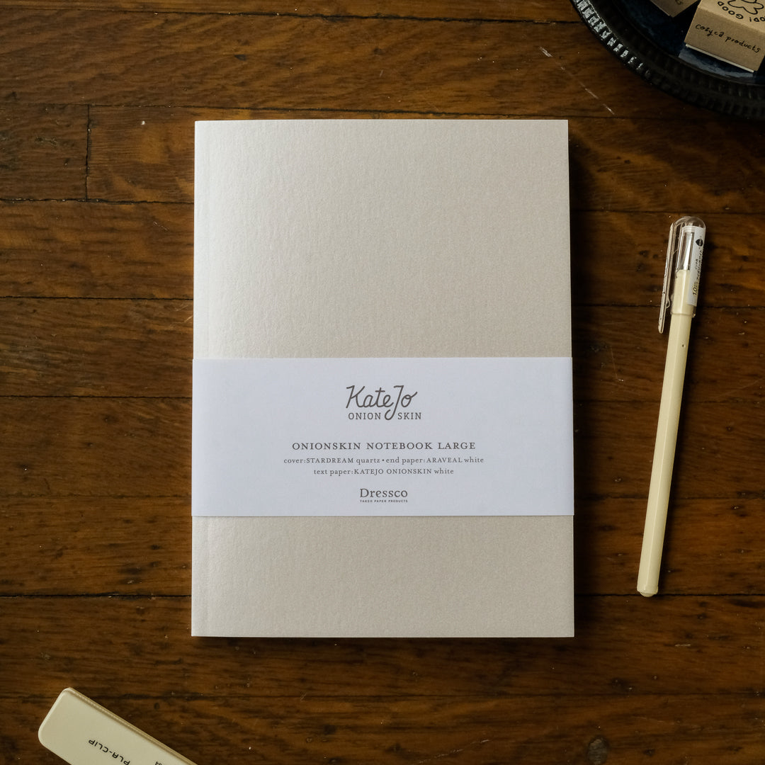 Takeo Dressco Onionskin Notebook - Large White