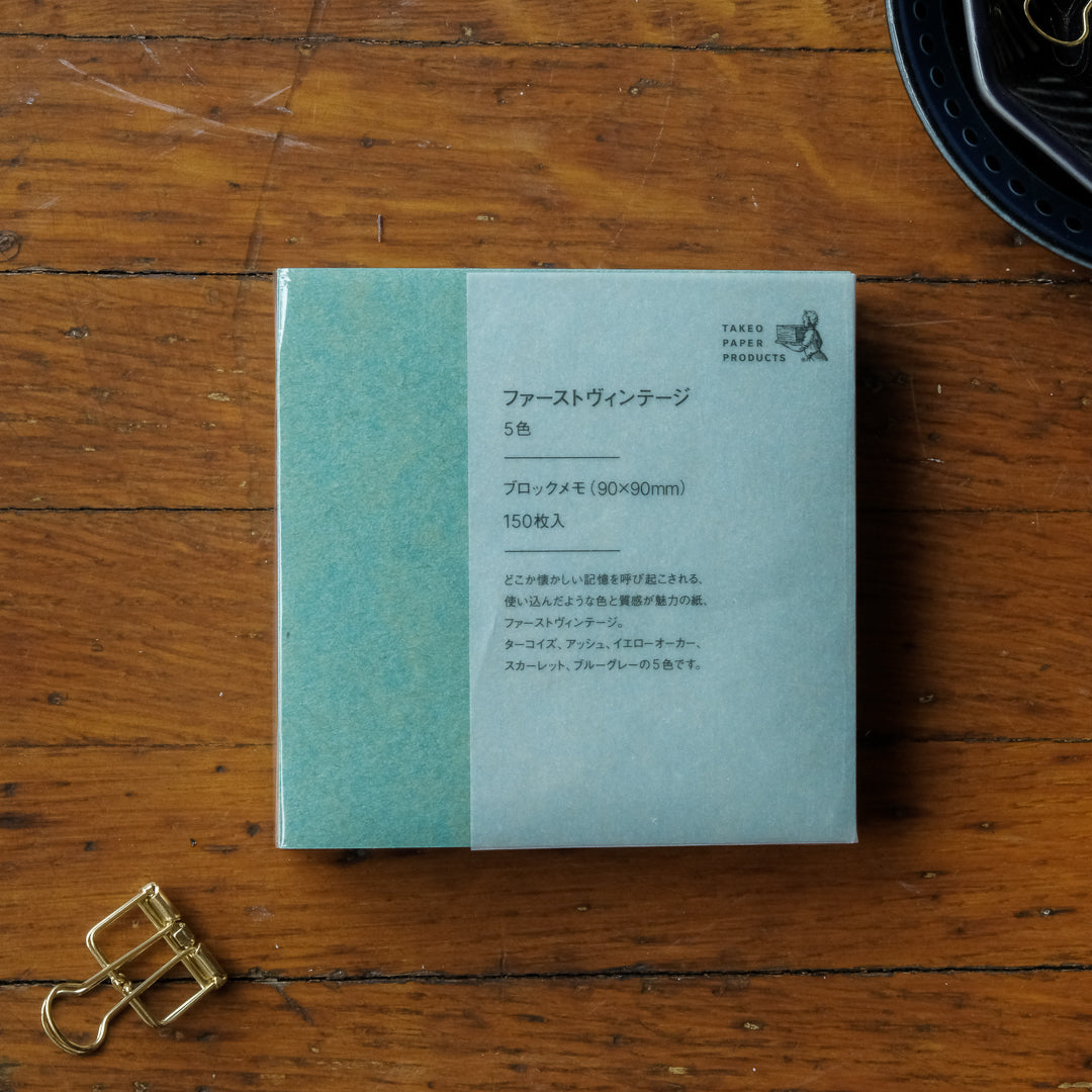 Takeo Standard Block Memo - First Vintage