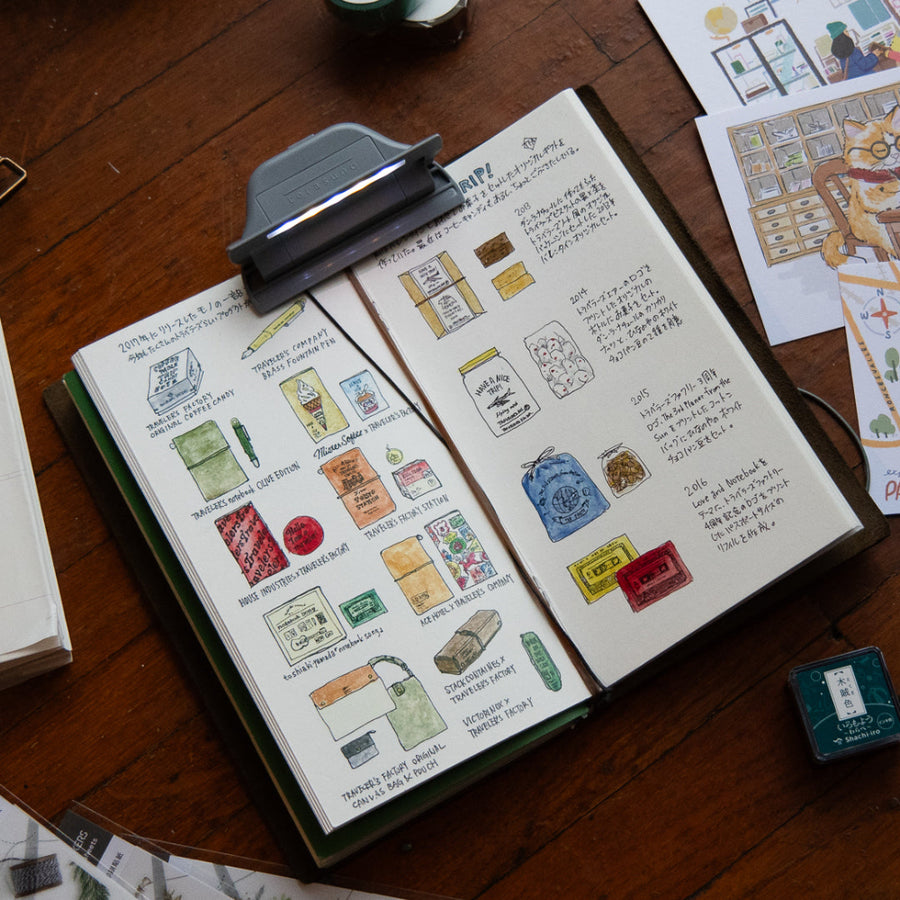 Terasuno Clip With Reading Light - Blue