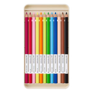 Uni Toirono Pencil Crayons - 12 Color Set
