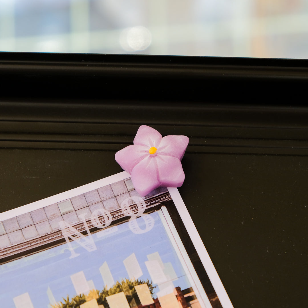 Japanese Sweets Magnet - Purple Flower