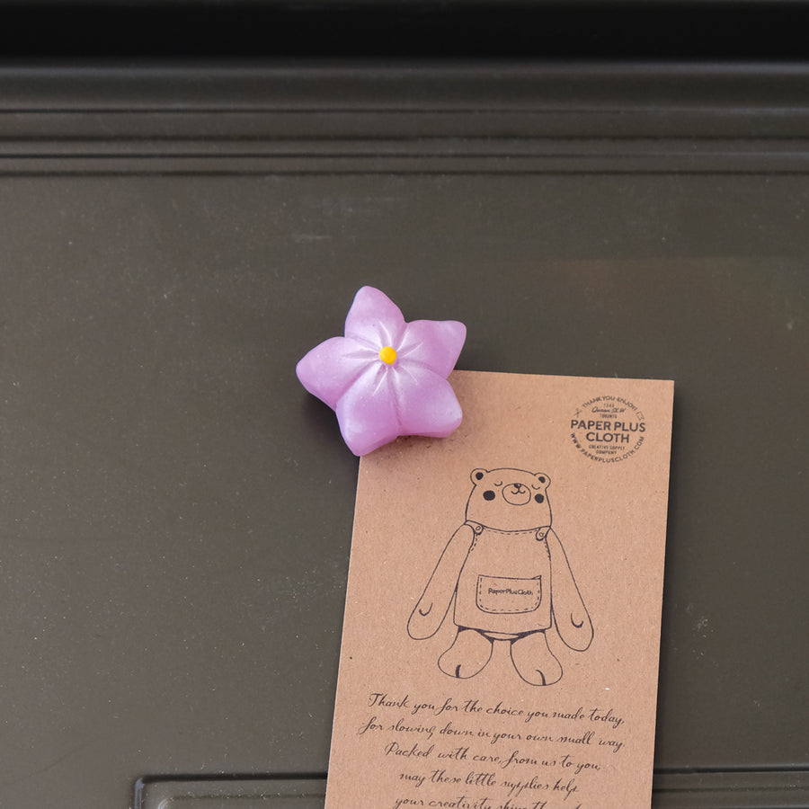 Japanese Sweets Magnet - Purple Flower