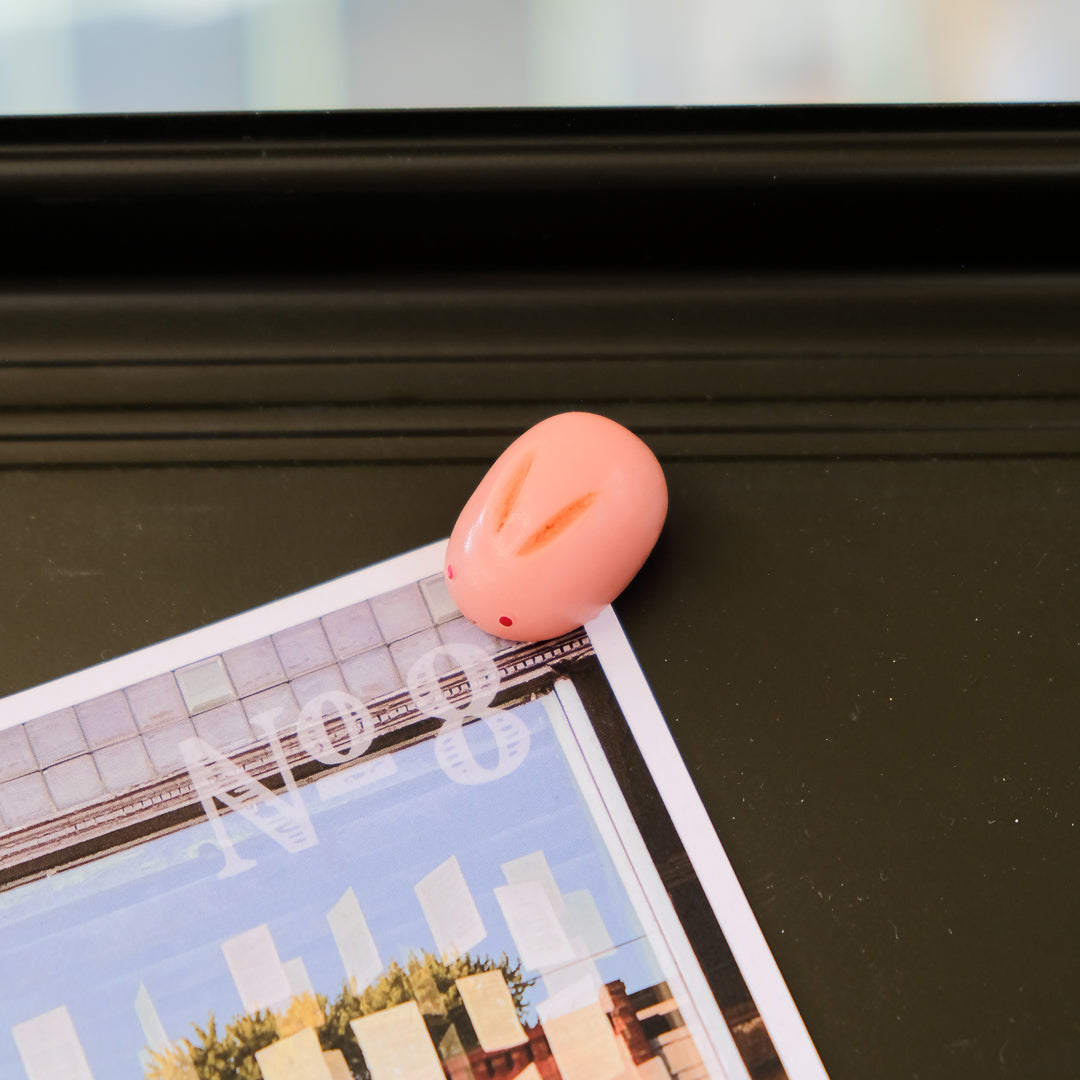 Japanese Sweets Magnet - Crimson Rabbit-Shaped Sweet Bun