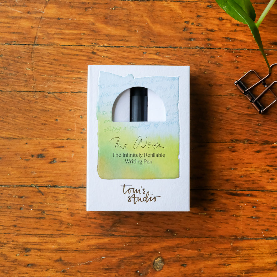 Tom's Studio - The Wren - Refillable Writing Pen: Black