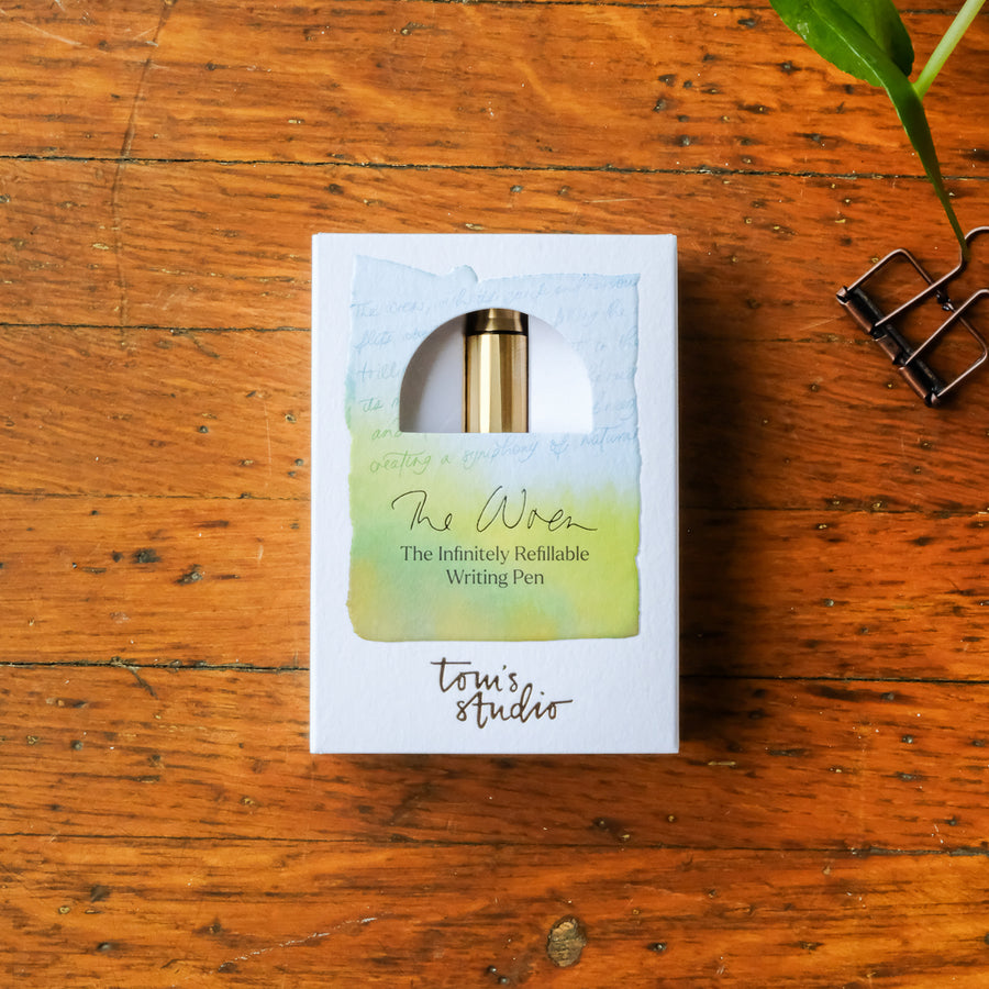 Tom's Studio - The Brass Wren - Refillable Writing Pen