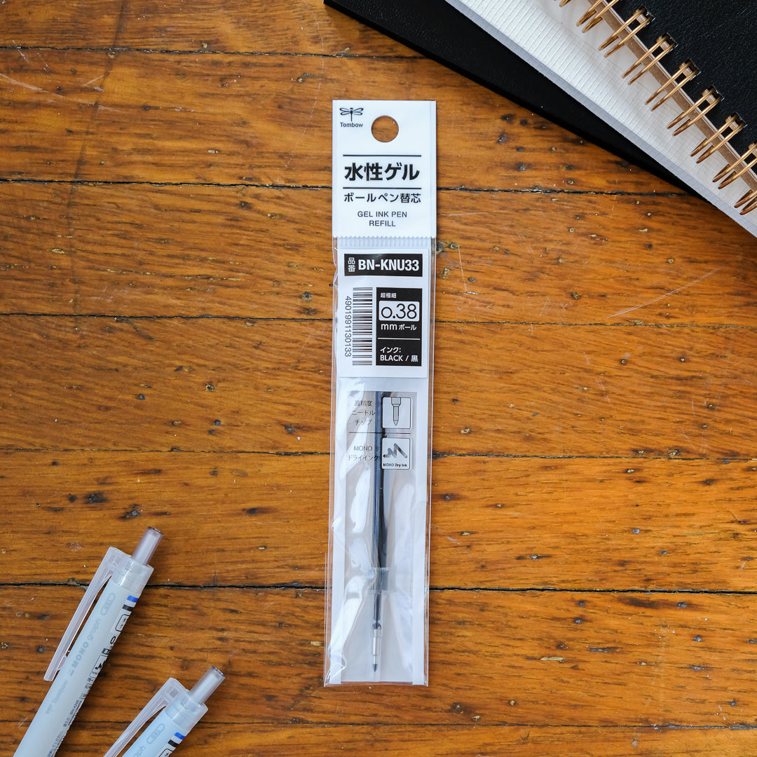 Tombow MONO Graph Ballpoint Pen REFILL 0.38 - Black