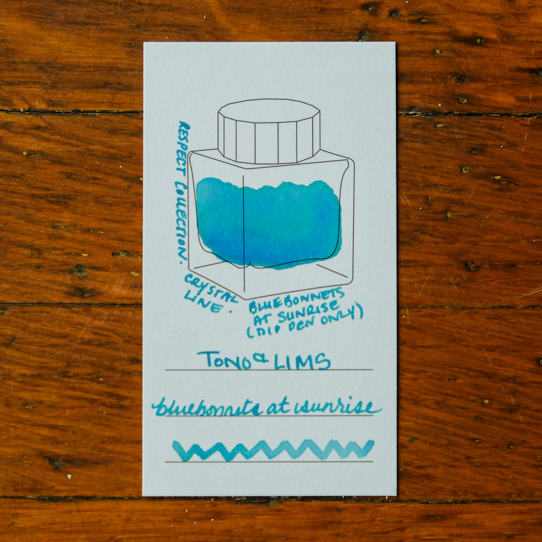 Tono & Lims Glass Pen Ink - Crystal Line - Bluebonnets at Sunrise