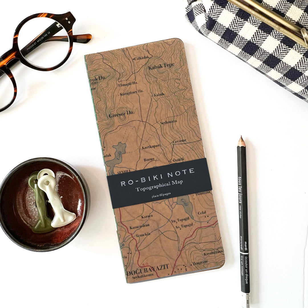 Ro-Biki Note - Map Series Notebook - Topographical Map - GA038