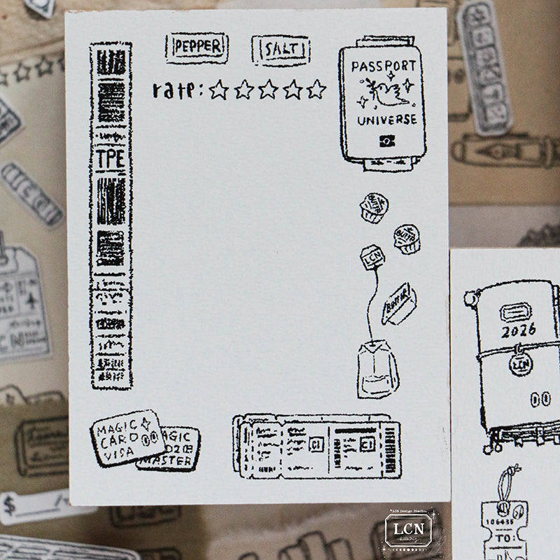 PRE ORDER: LCN Rubber Stamp - Travel 1 R00161