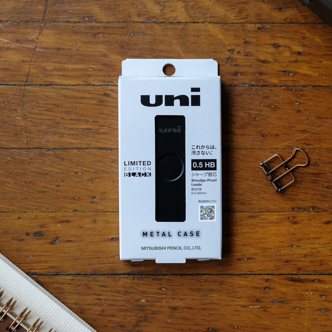 Uni-ball Metal Case 0.5mm HB - Ltd. Edition MT Black