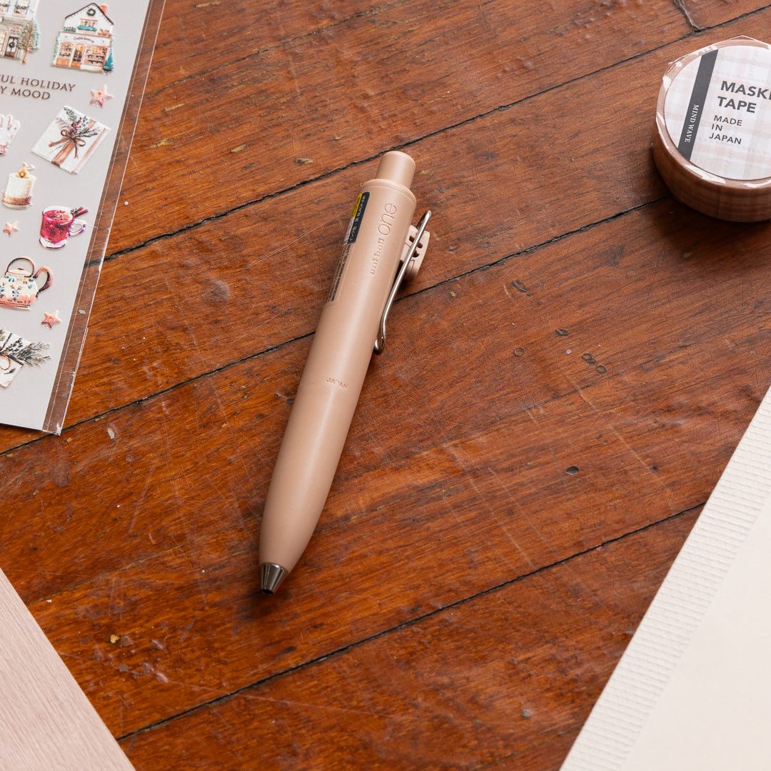 Uni-ball One P 0.38 Gel Pen - Coffee