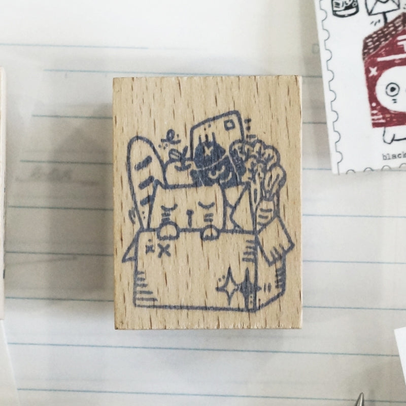 Black Milk Project Rubber Stamp - Neko Mail (M) - Grocery