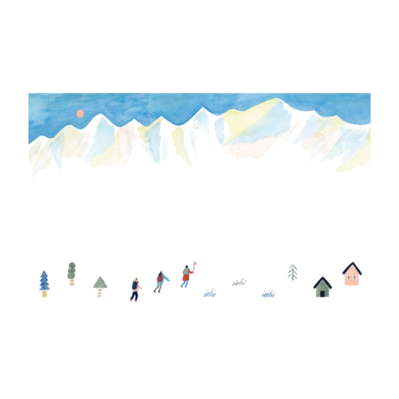BINSEN-FUSEN Letter Sticky Notes - L Mountain 002