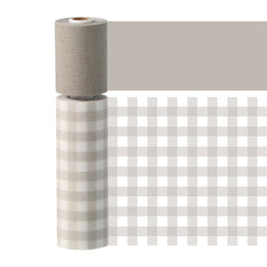 Maste Writeable Perforated Washi Tape 2pc - Gingham Check Gray