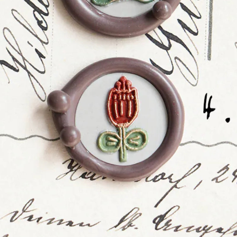 PRE ORDER LCN Mini Wax Seal Set - Hand Drawn Flower 4