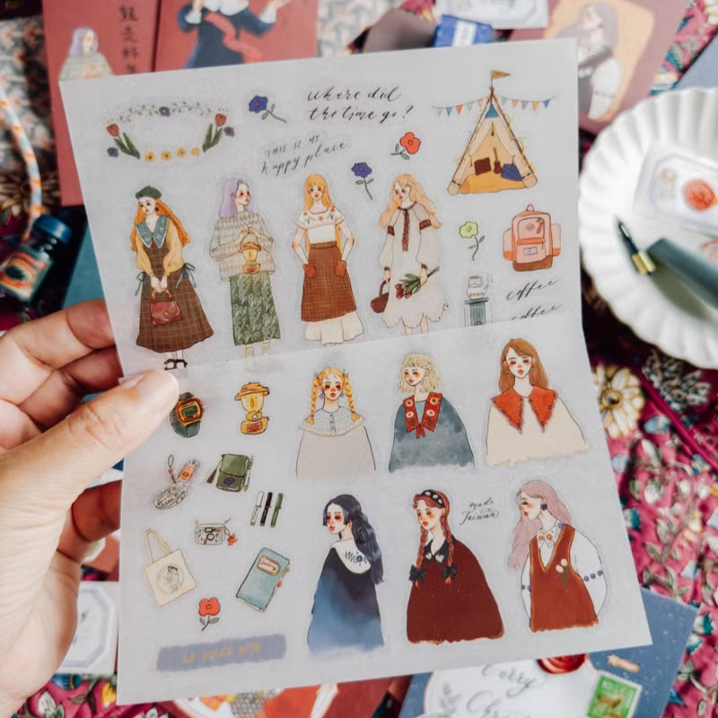 La Dolce Vita Transfer Sticker Set of 2 - Camping Time