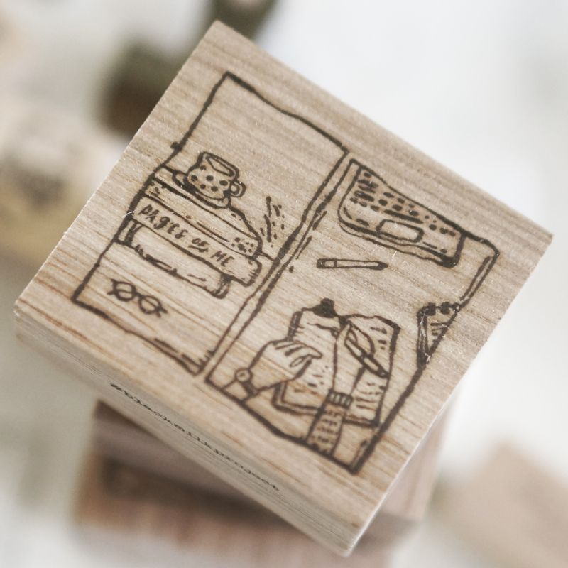 PRE ORDER: BMP Pages of Me Rubber Stamps - Quiet Days (Framed)