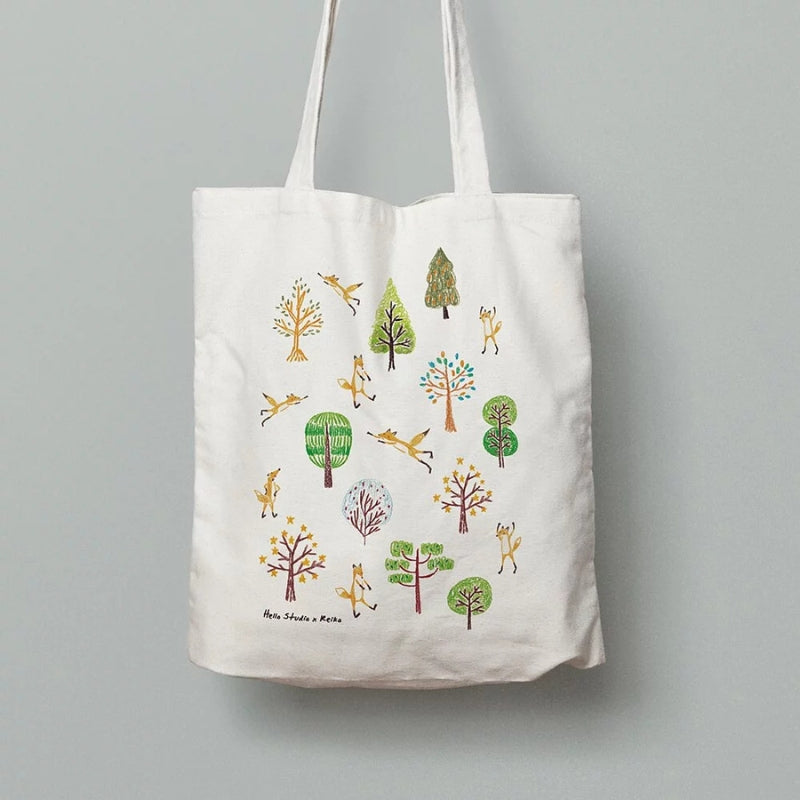 Hello Studio Forest Fox Tote Bag