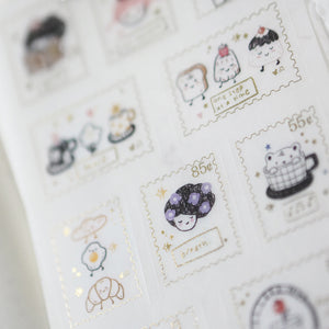 PRE ORDER: Black Milk Project Washi Sticker Sheet with Gold Foil WS05