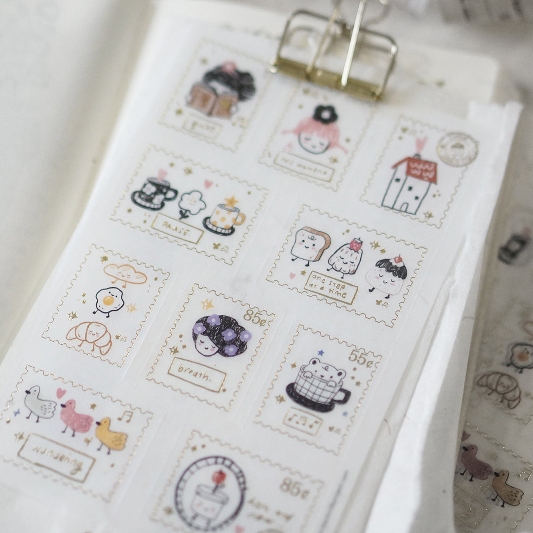 PRE ORDER: Black Milk Project Washi Sticker Sheet with Gold Foil WS05