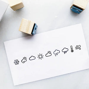 Papergram Icon Rubber Stamp Set - Weather Series