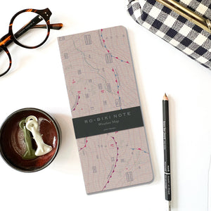 Ro-Biki Note - Map Series Notebook - Weather Map GA037