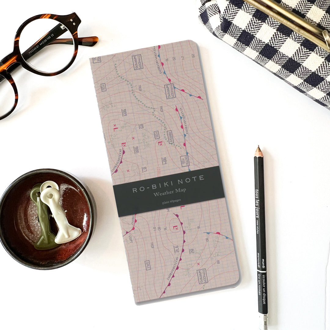 Ro-Biki Note - Map Series Notebook - Weather Map GA037