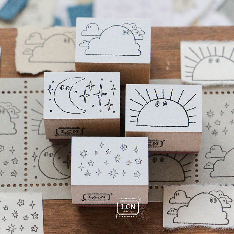 PRE ORDER: LCN Rubber Stamp Set - Weather R00167