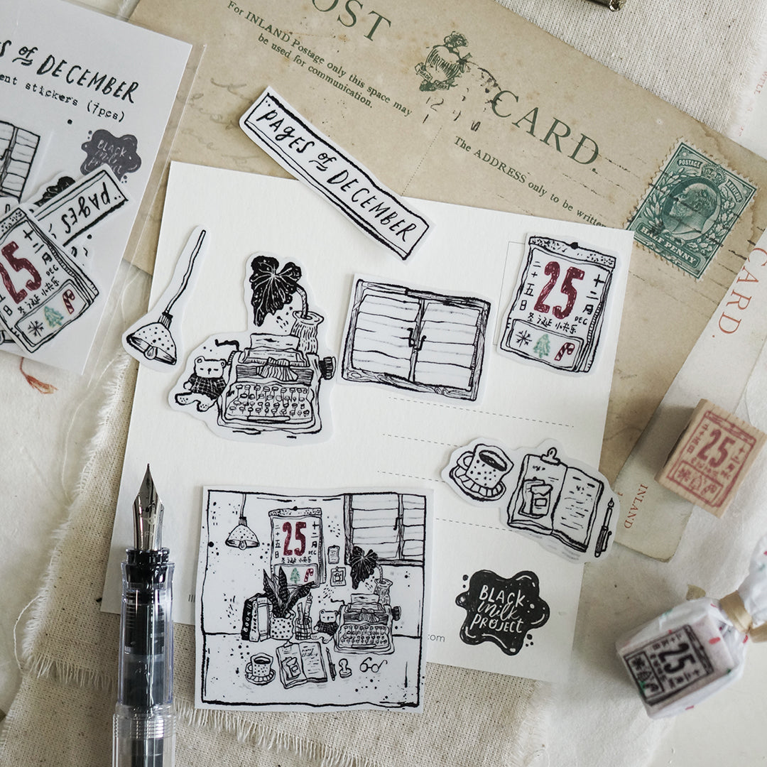 Pre Order: Black Milk Project Pages of December Sticker Flake Pack