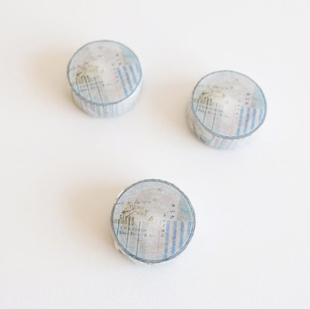 Yohaku Washi Tape - YC-018 Check & Stripe Fuyunohoshi