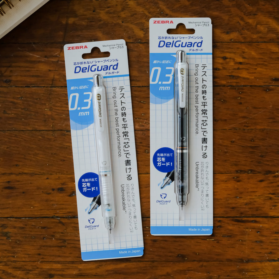 Zebra DelGuard 0.3 Mechanical Pencil - Black