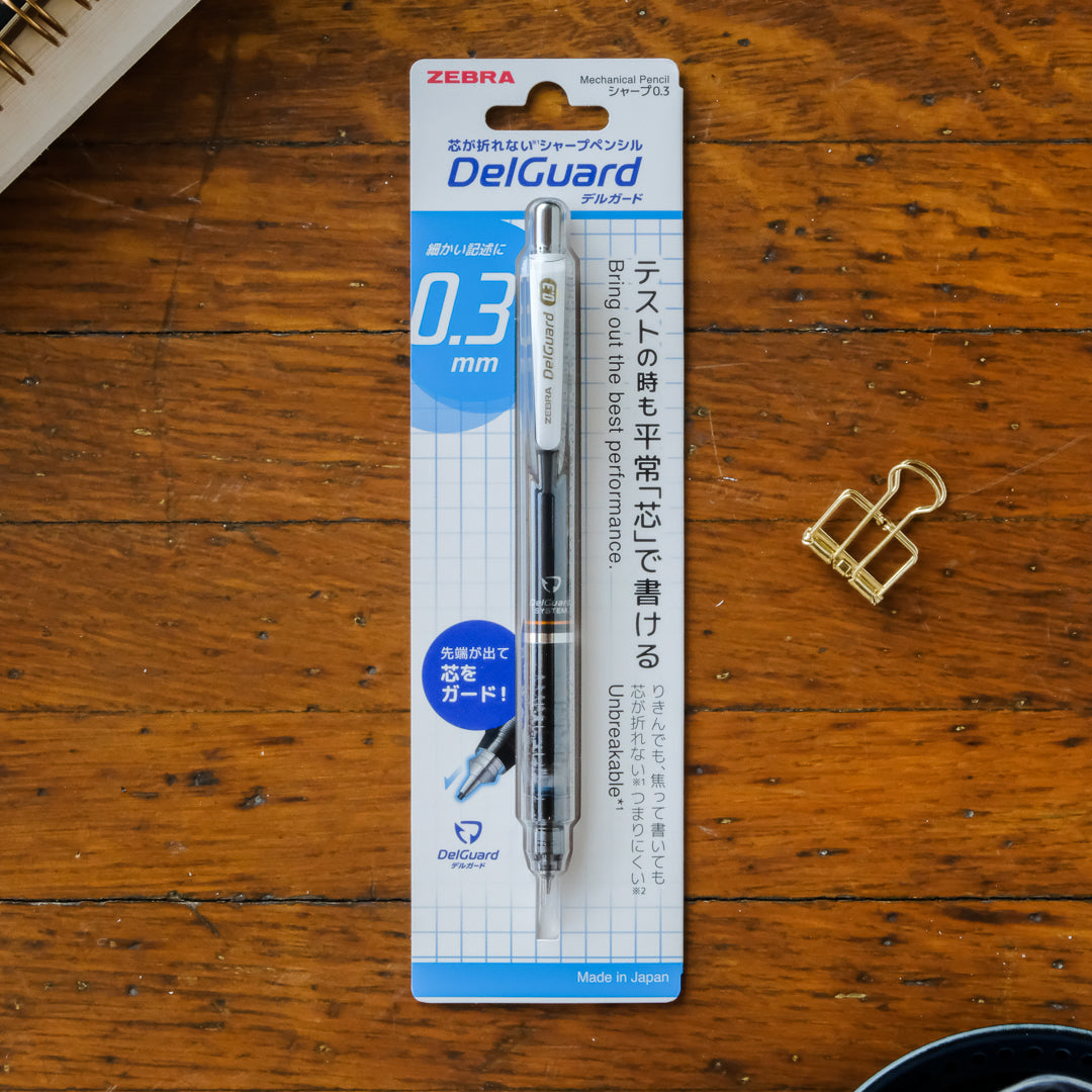 Zebra DelGuard 0.3 Mechanical Pencil - Black