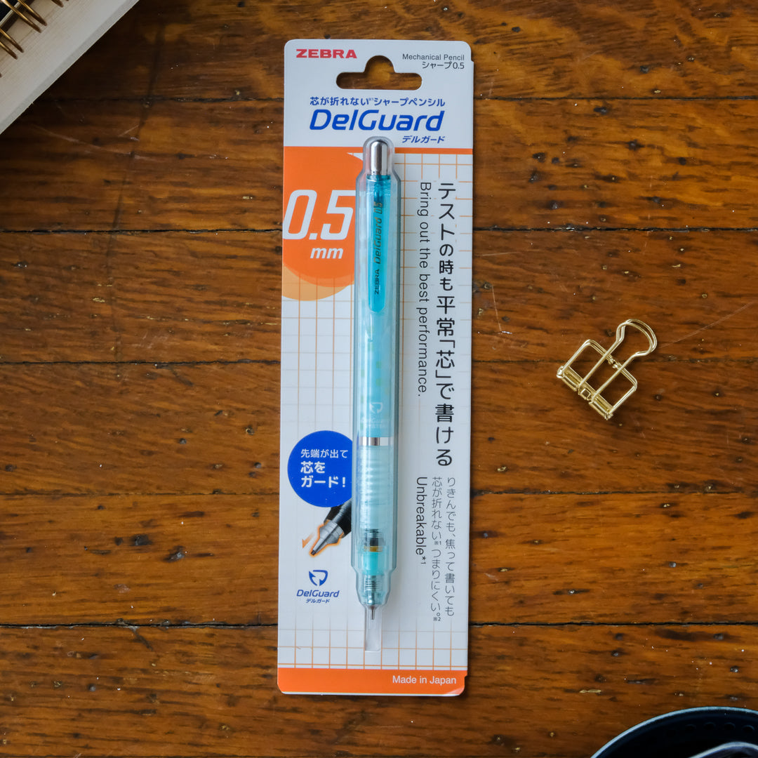 Zebra DelGuard 0.5 Mechanical Pencil - Square Blue Green