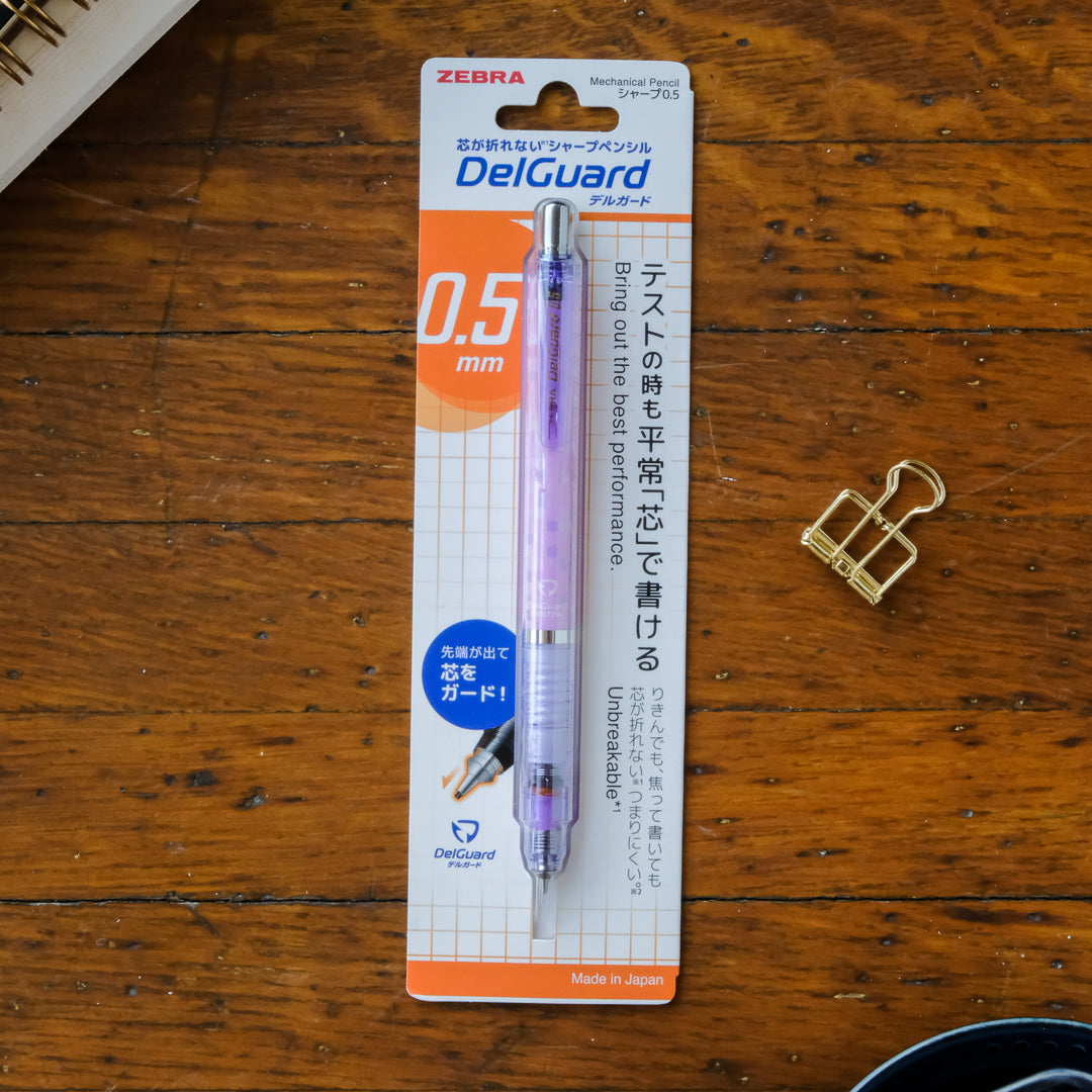 Zebra DelGuard 0.5 Mechanical Pencil - Square Violet