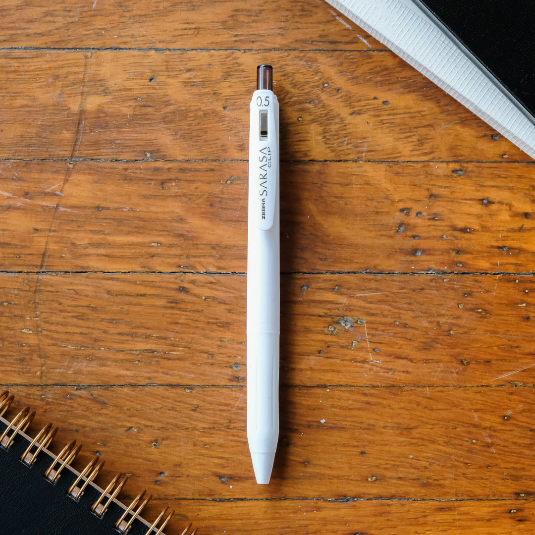 Zebra Ltd. Edition Sarasa Clip 0.5 - Monochrome Series - White
