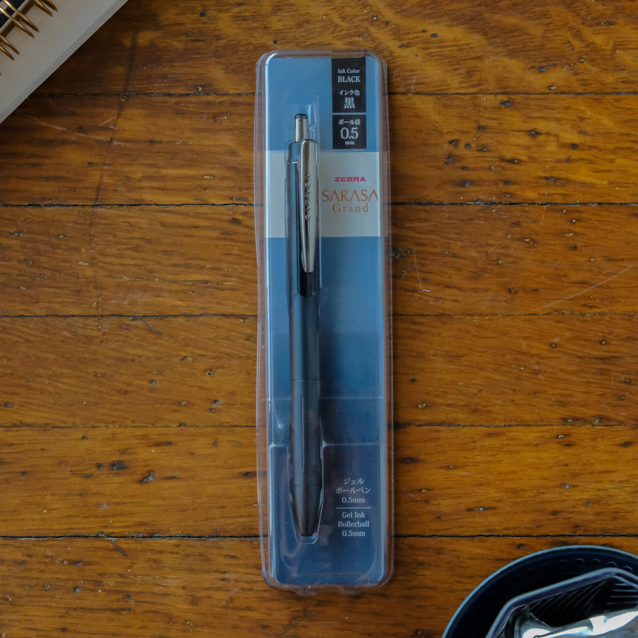 Zebra Sarasa 0.5 Grand Brass Pen - Deep Blue - P-JJ57-DBL