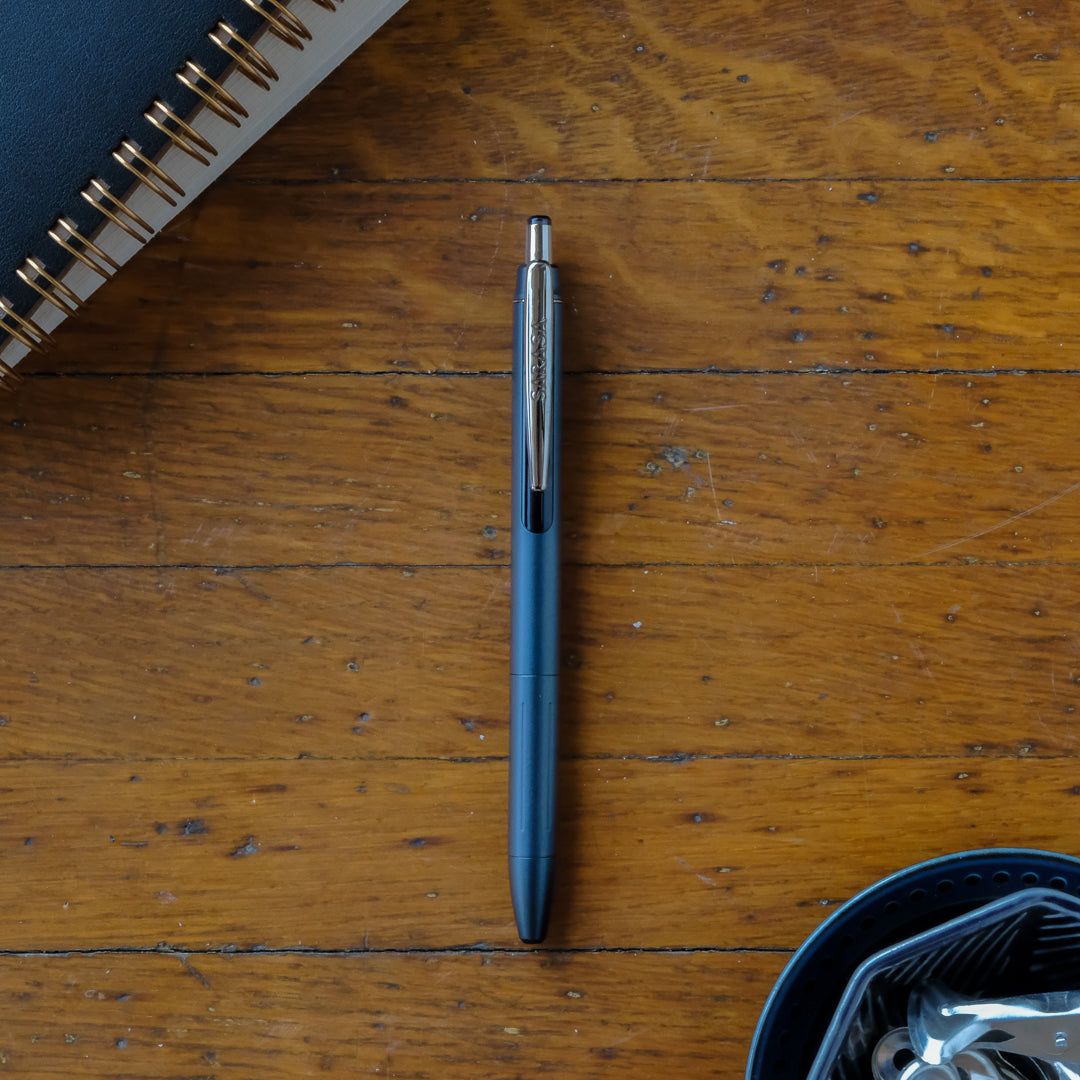 Zebra Sarasa 0.5 Grand Brass Pen - Deep Blue - P-JJ57-DBL