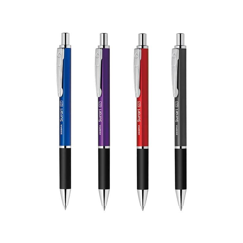 Zebra Surari - Metal Body Emulsion Ballpoint Pen - 0.7