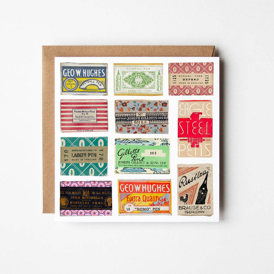 Design Smith - Pen Nibs - blank greetings card