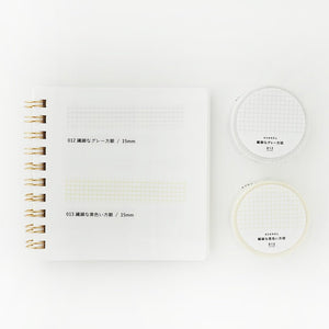 Asanel Masking Tape - 013 Yellow Grid - Paper Plus Cloth