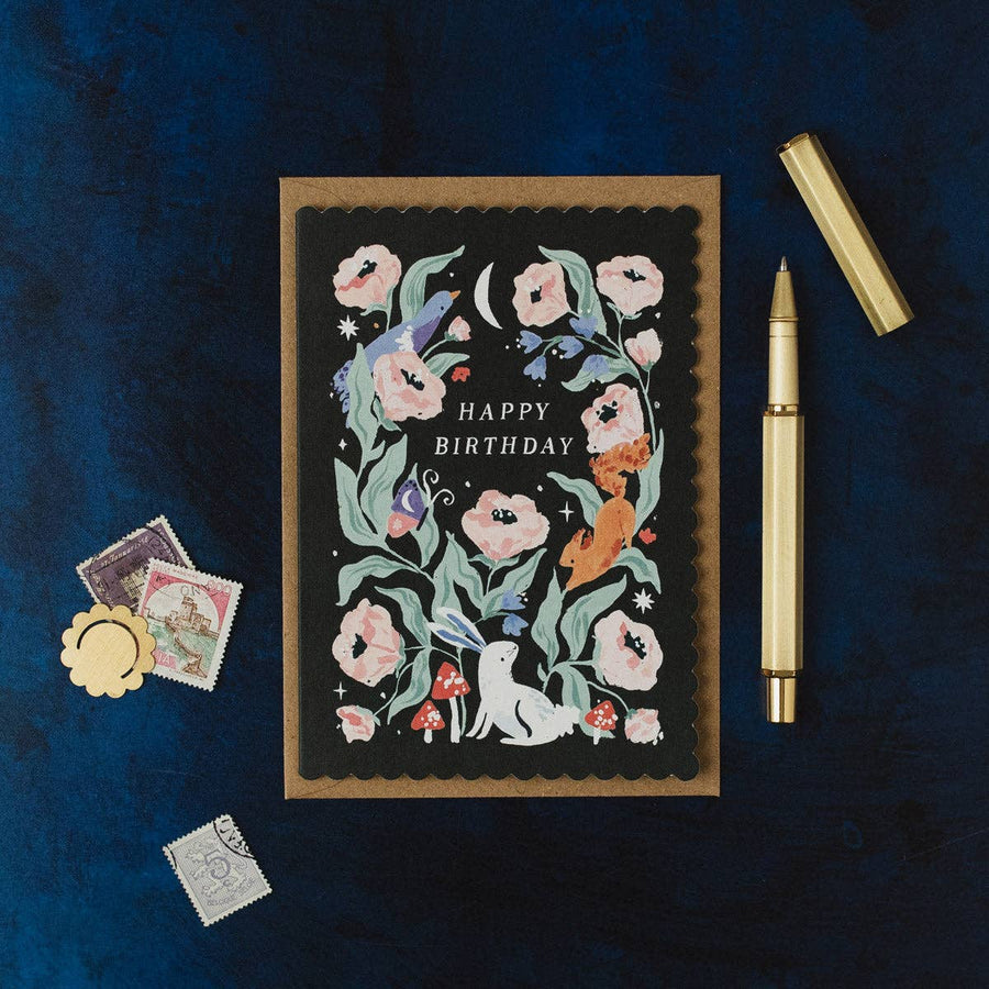 Sister Paper Co. - Woodland Birthday Card | Botanical Birthday Cards