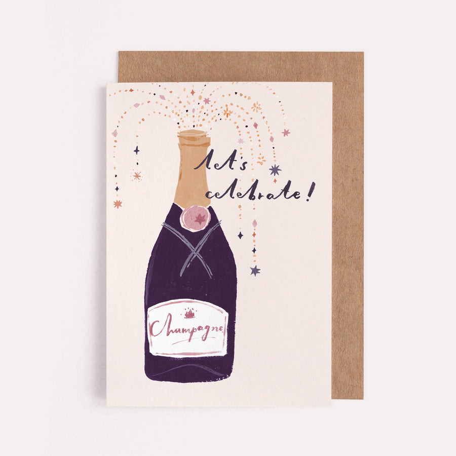 Sister Paper Co. - Champagne Celebrate Card | Congratulations Cards
