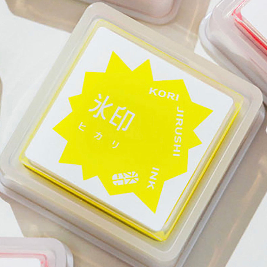 King Jim Kori Jirushi Stamp Pad - Fluorescent Yellow Light