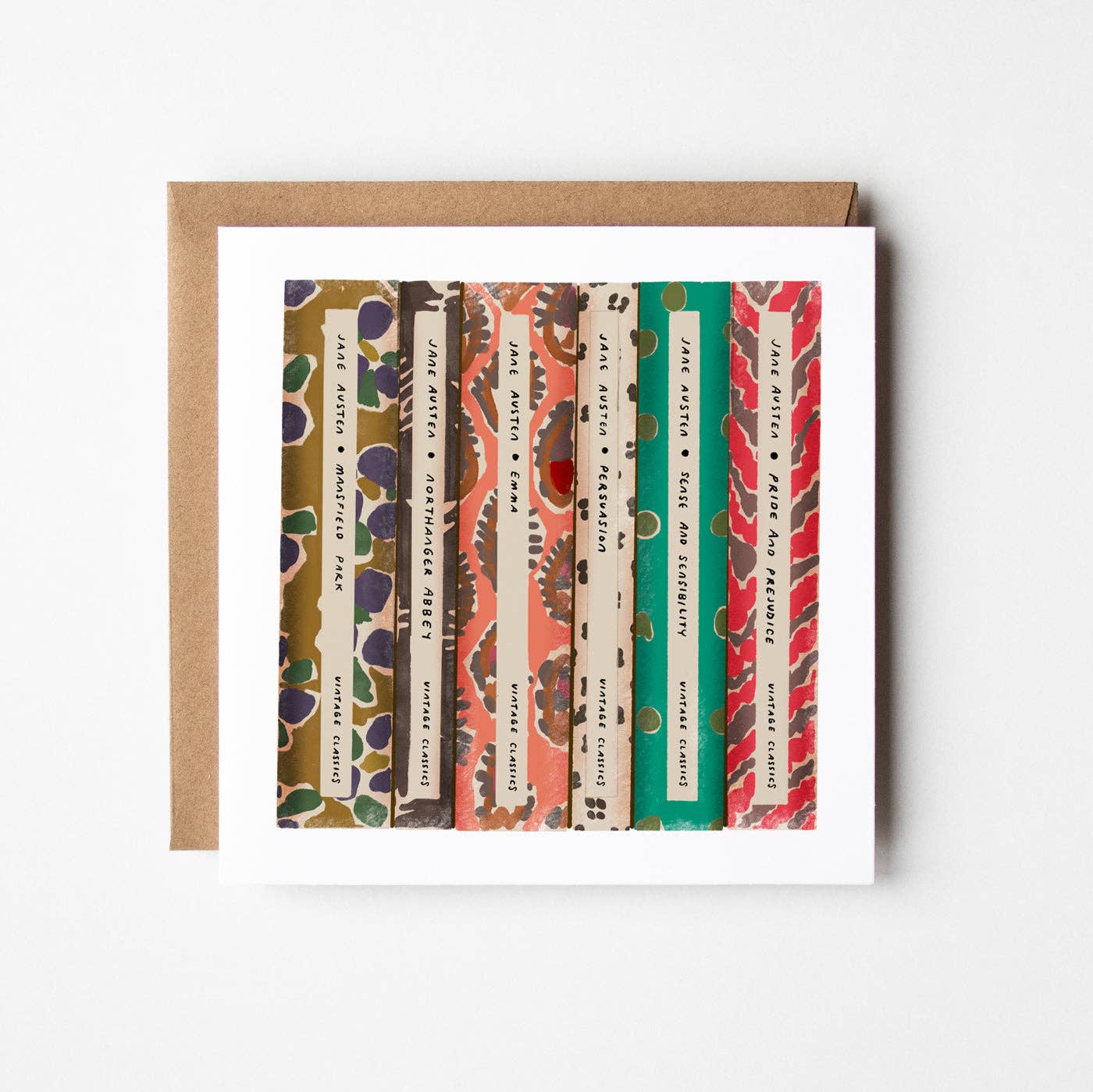 Design Smith - Jane Austen - blank greetings card