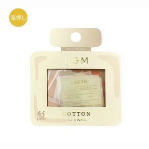 BGM Healing Time Label Sticker Flakes - Cotton - Paper Plus Cloth