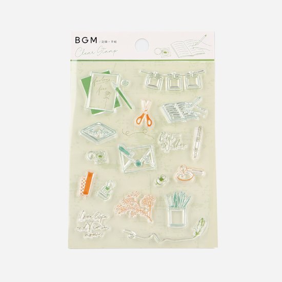 BGM Polymer Stamp Set - Letter - Paper Plus Cloth