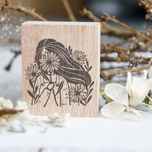 Black Milk Project Rubber Stamp - Blossom - Paper Plus Cloth