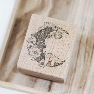 Black Milk Project Rubber Stamp - Moon Bear - Paper Plus Cloth