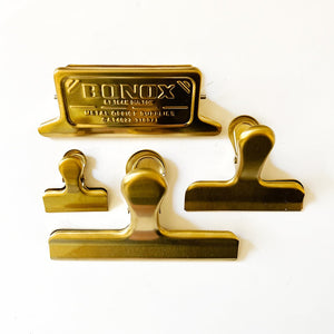 Brass Metal Clamp Large - Gold - Paper Plus Cloth
